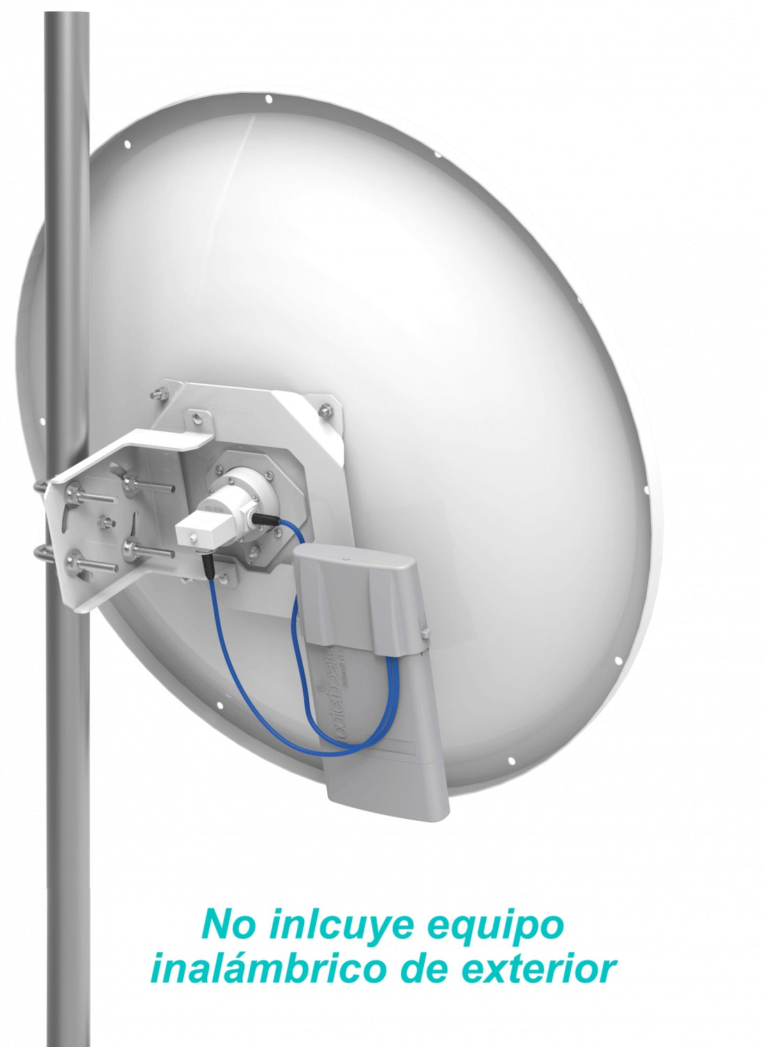 MTAD-5G-30D3 MIKROTIK MtjeSimple 30dBi 3º 700mm 4,7-5,9GHz 2x2 2-RPSMA-M/H Antena