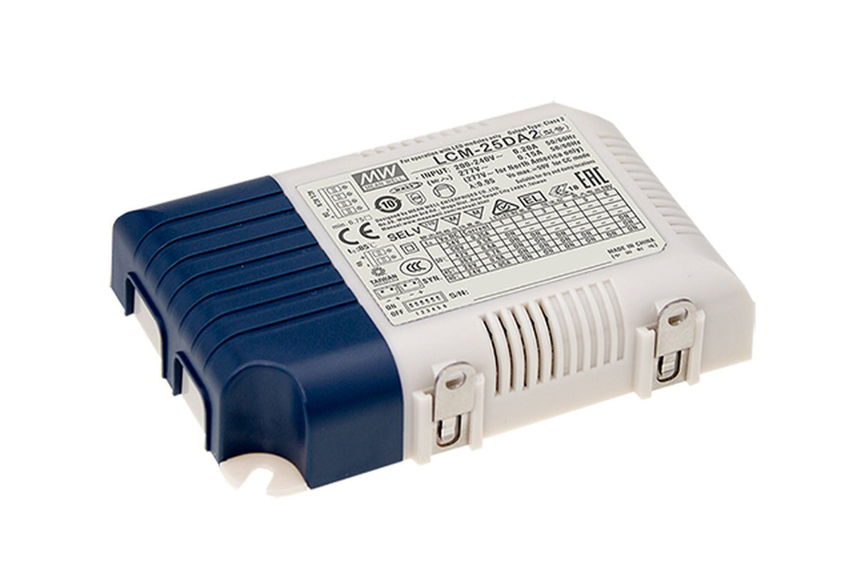 Driver LED plástico corriente PFC opcional DALI DALI-2 de 25W LCM-25 - DA - DALI