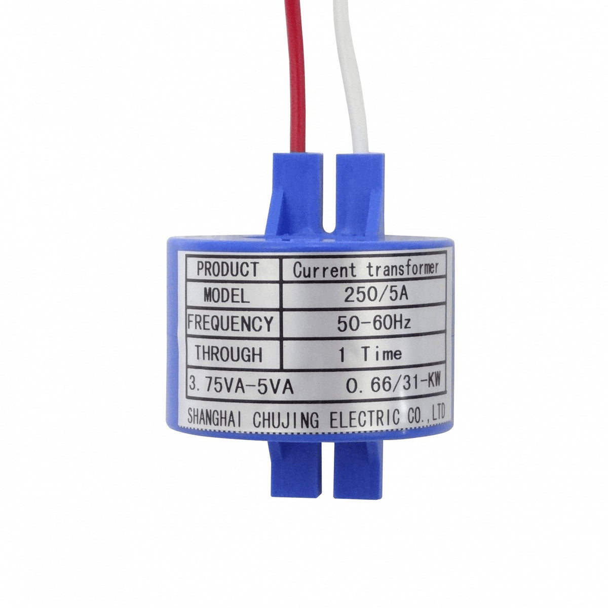 CT5-250 Transformador de corriente 250A/5A Clase 0,5 Diámetro interior 23mm exterior 50mm Paso de cable único