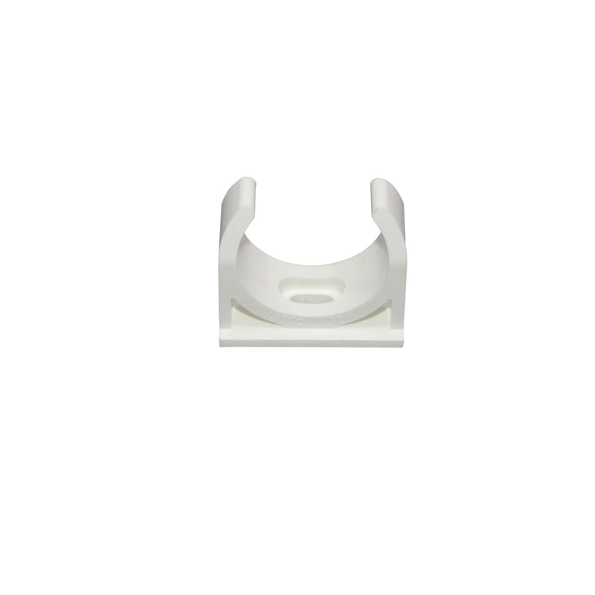 PVC32-A LINKCHIP 32mm Abrazadera de Fijación para Tubo PVC Blanco con Tornillo