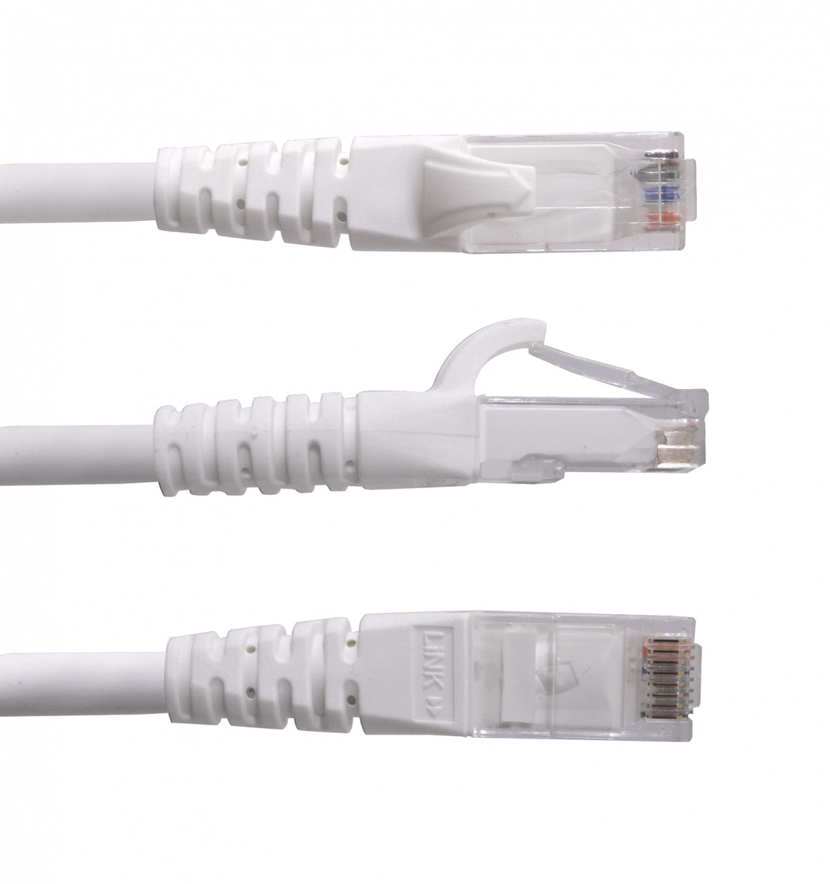 CP6W-100L LINKMADE 10 metros Cat6 U/UTP Blanco LSZH Latiguillo de Red Moldeado Multifilar