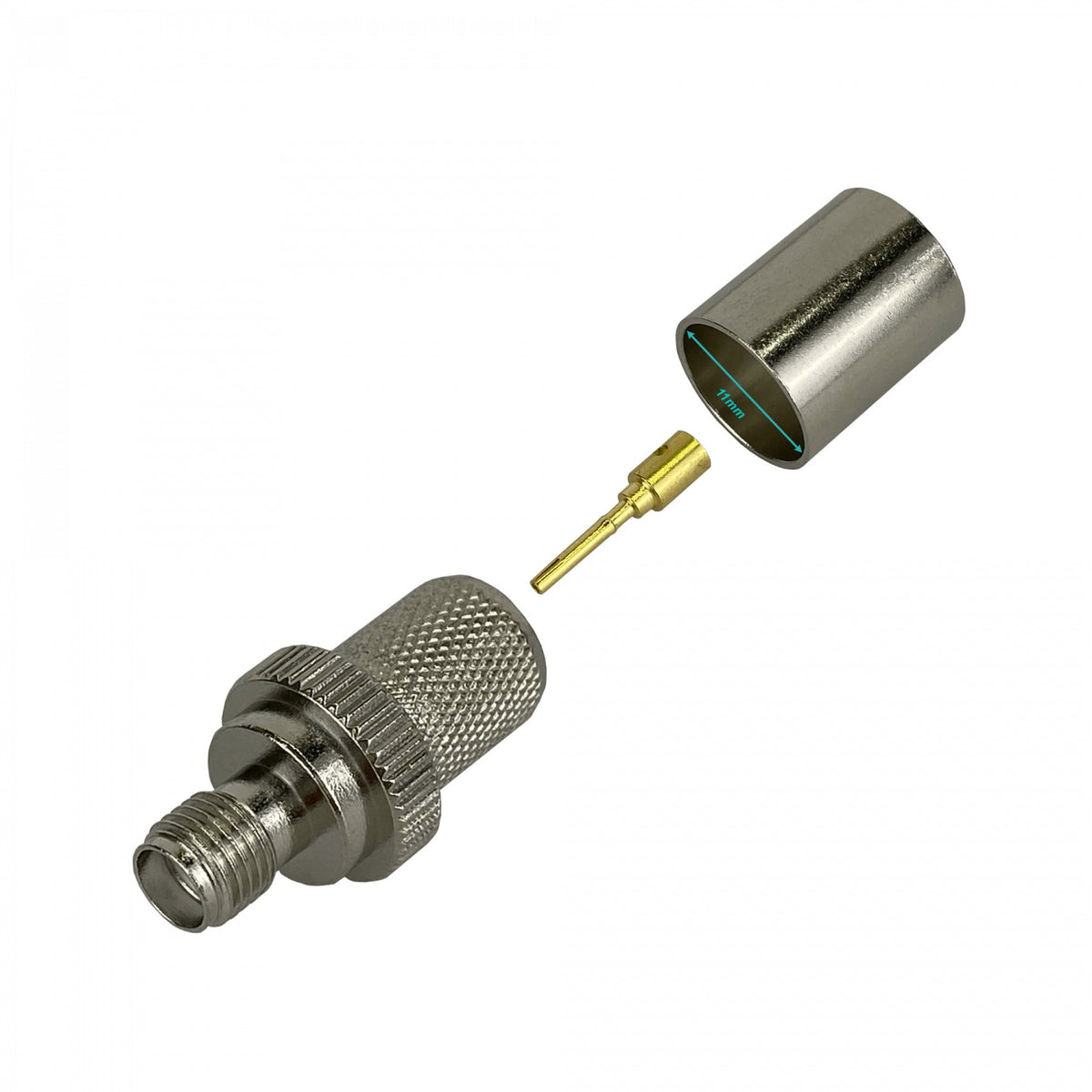 SH4C Conector .SMA-Hembra CA400 LMR400 Crimpeable Serie-400