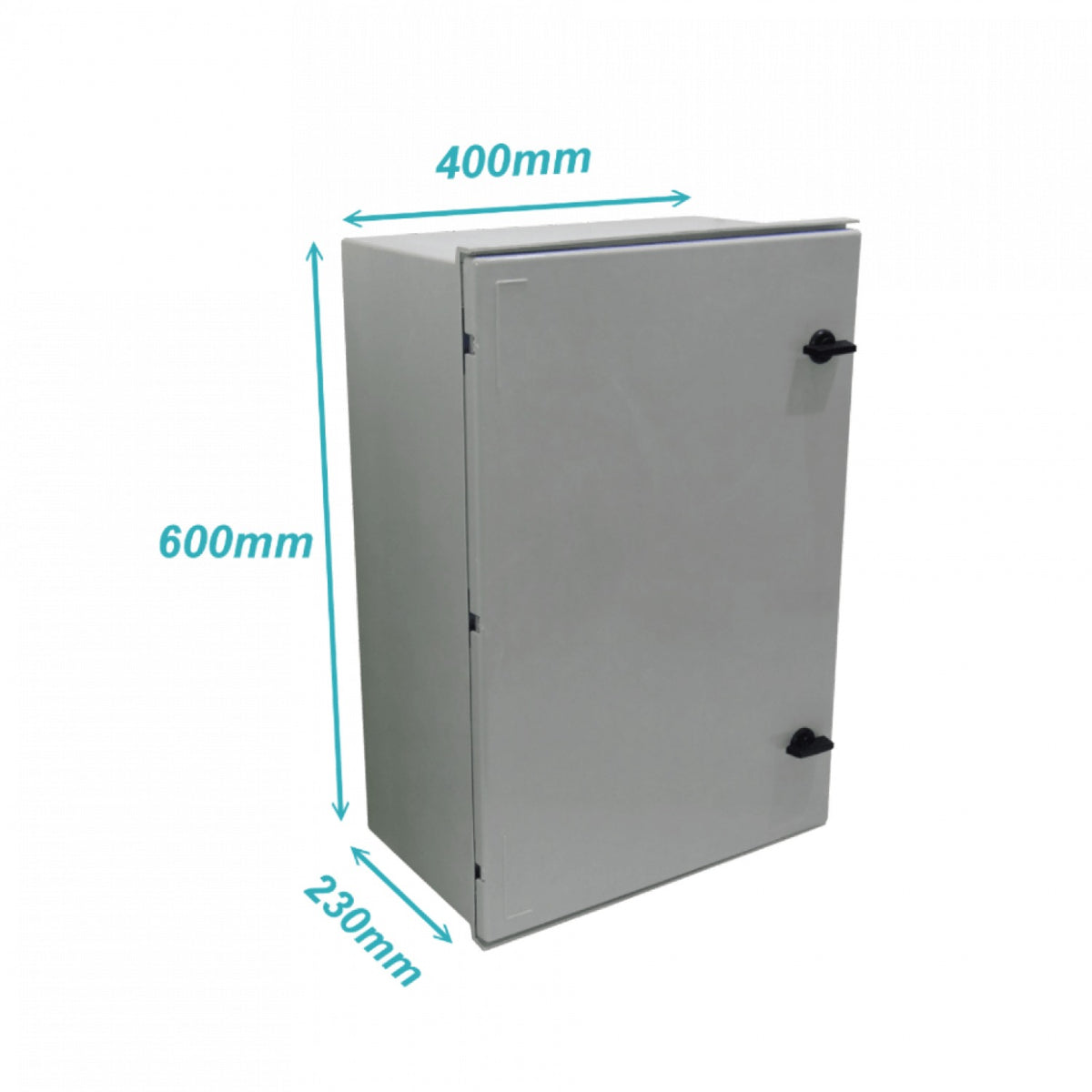 TIP-64 TIBOX Gabinete Estanco Poliéster 600x400x230mm Gris IP65 RoHS con Placa Interior