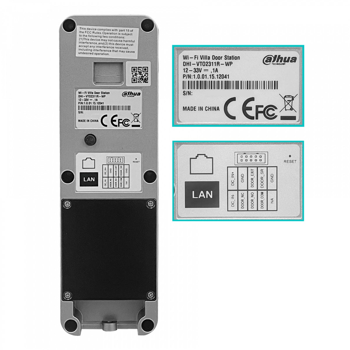 KTW02. DAHUA Kit de Portero IP Control de Acceso y Alarma DHI-KTW02