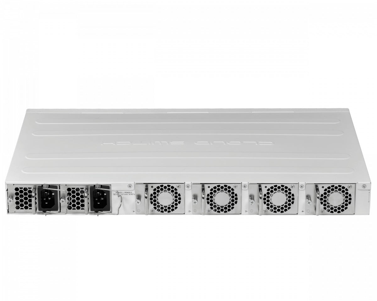 CRS518-16XS-2XQ MIKROTIK SWITCH 16 PUERTOS SFP28 2 PUERTOS QSFP28 100G NIVEL L6 FUENTE DUAL 220VAC INCLUYE CABLES C13