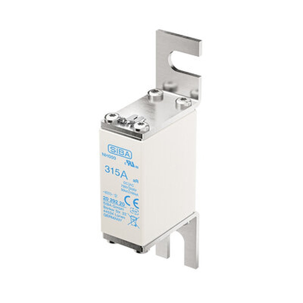 Fusible SIBA Ultra rápido, tamaño NH000, curva aR, DC 700V 250A