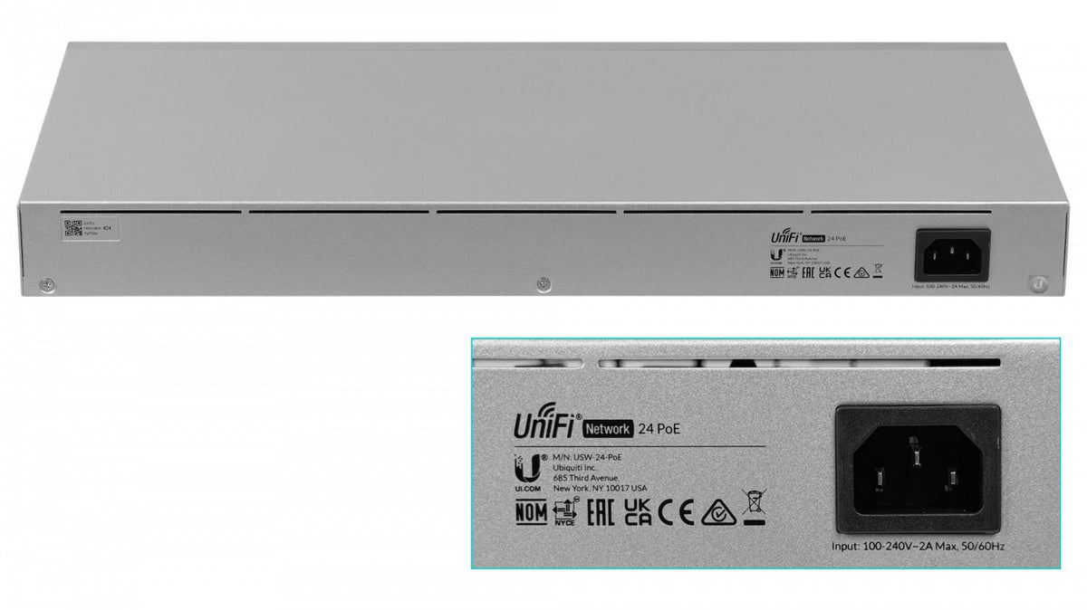 USW-24-POE-LIQ. UBIQUITI DE SEGUNDA MANO Conmutador 95W-tot 24-1000-16PoE/48af/52at 2-SFP req-UniFi