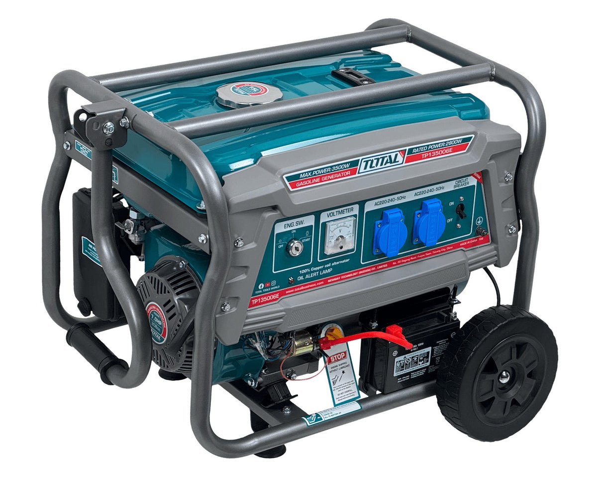 GENE-35. Generador a gasolina de 3500W completos, depósito de 15 litros, 220VAC TP135006E