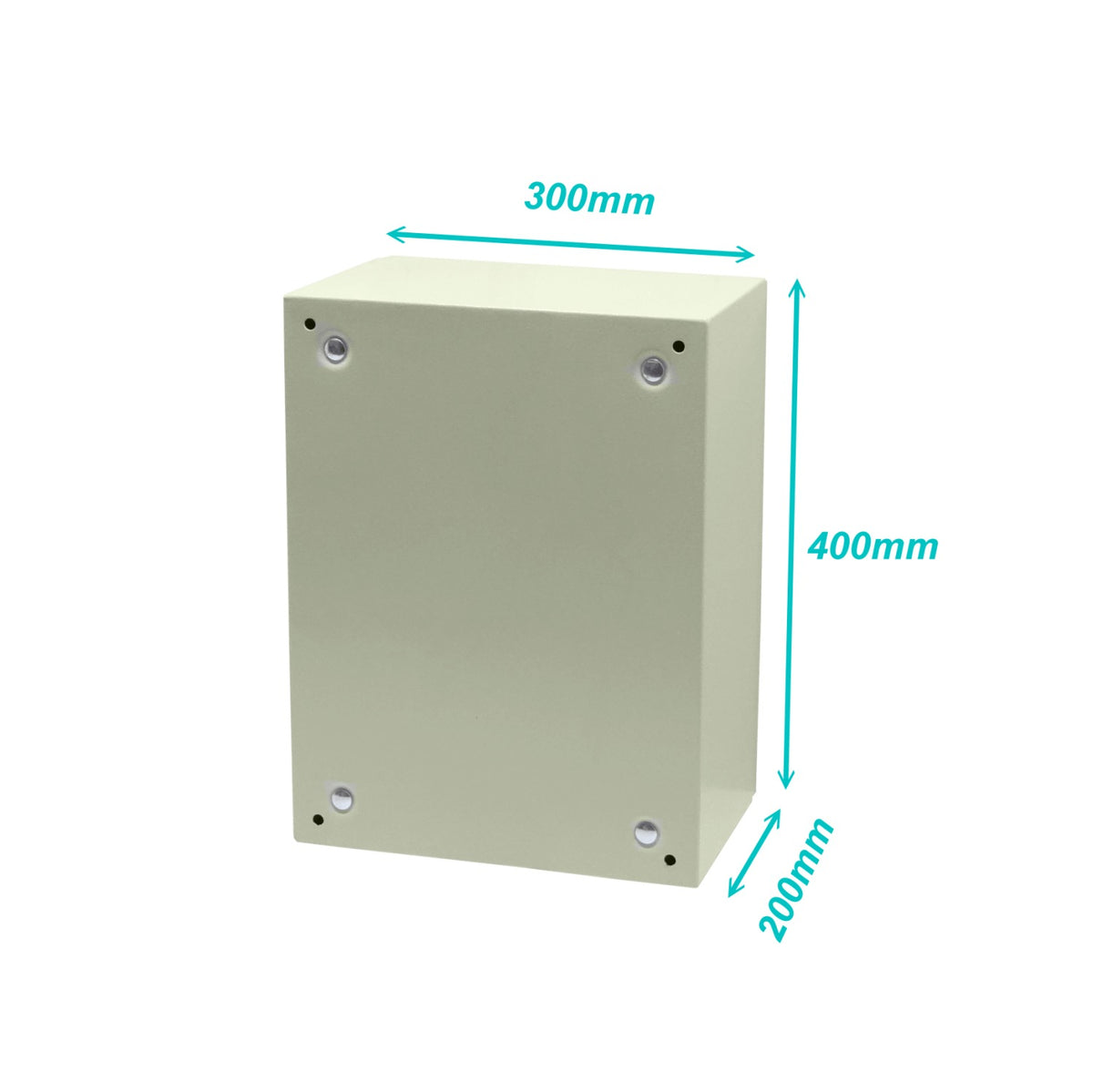 ST3-420 TIBOX 400x300x200mm 1-puerta c/cerradura Gabinete Metálico Tablero IP66 Beige