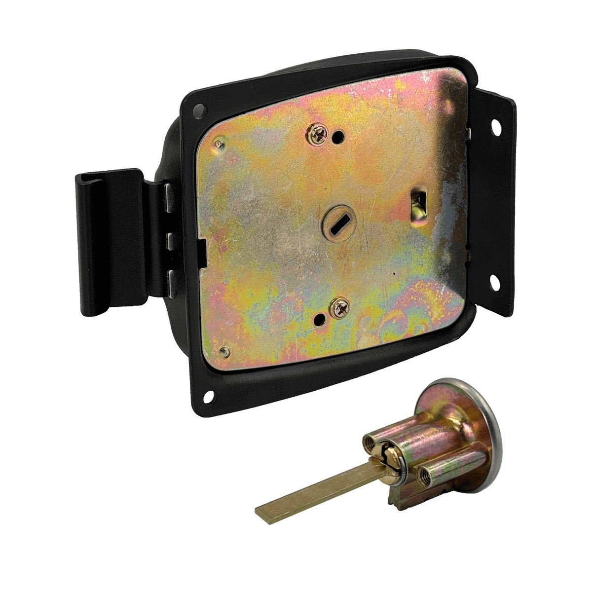 LOCK-CS FERRETOOLS Cerradura de superficie horizontal con tambor de 55mm y 5 pines, incluye 3 llaves