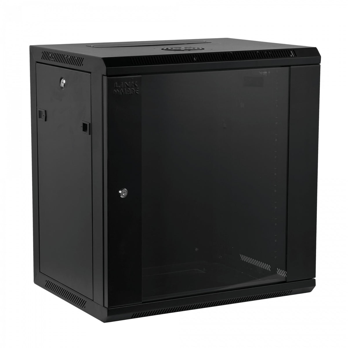 RK12-6L-LIQ DE SEGUNDA MANO Armario Rack de Pared 60cm de Profundidad 12 Unidades Negro incluye M6-2U