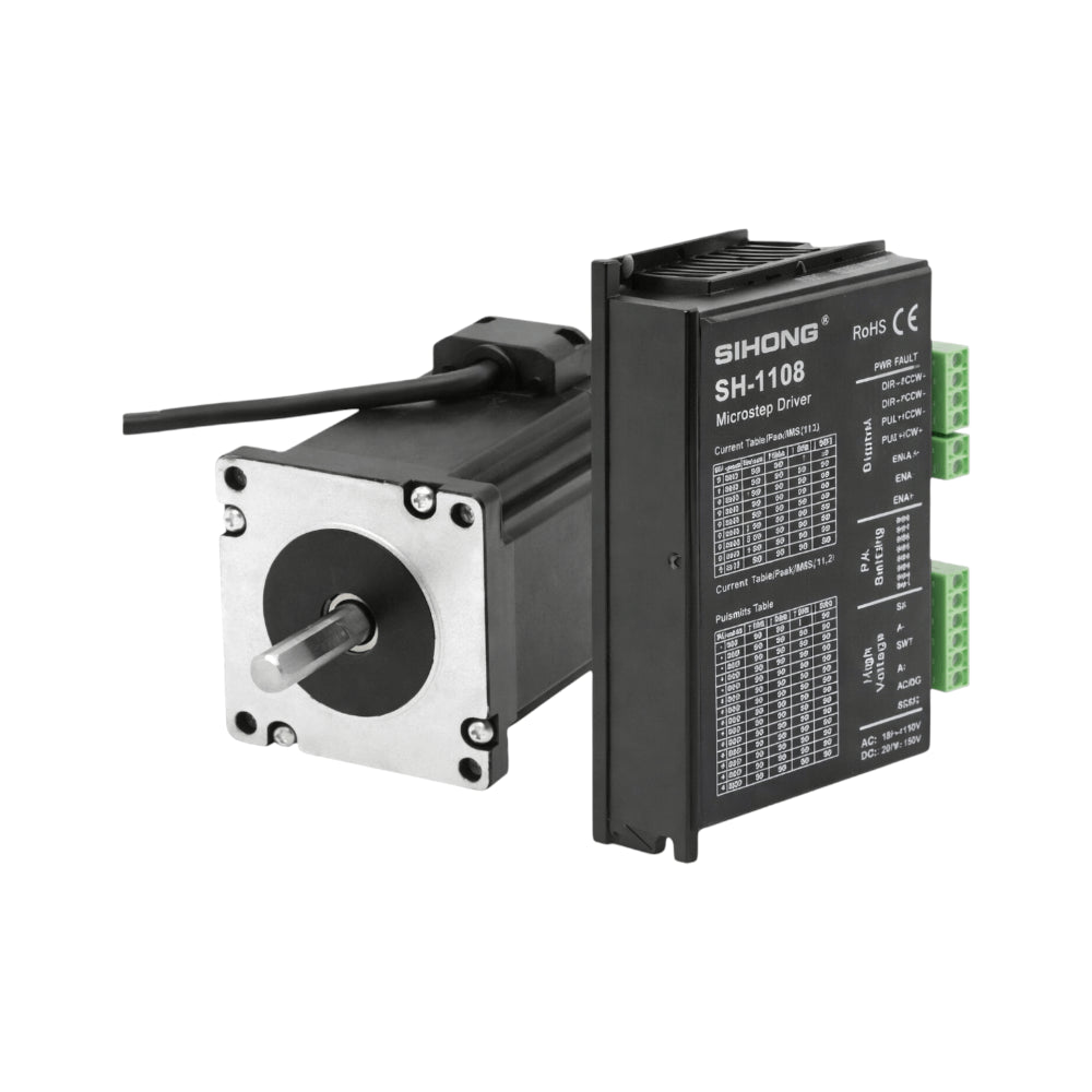 Conjunto actuador paso a paso Nema 34 8,2 Nm + Controlador