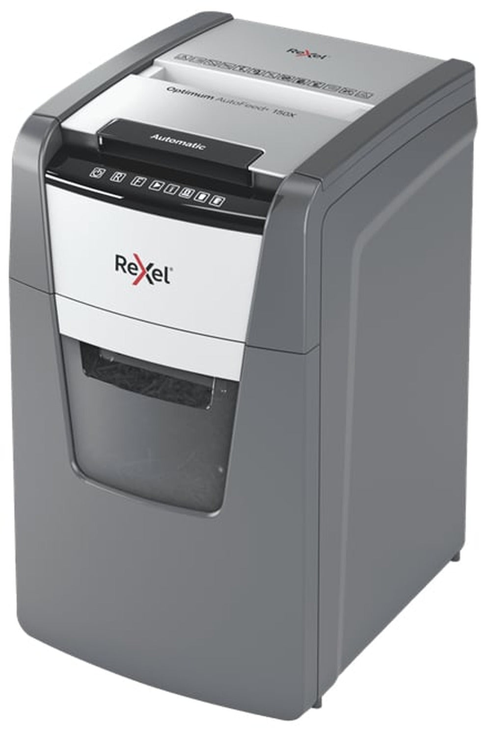 Rexel Optimum AutoFeed+ 150X A triturador de papel Corte cruzado 55 dB 22 cm Negro, Gris