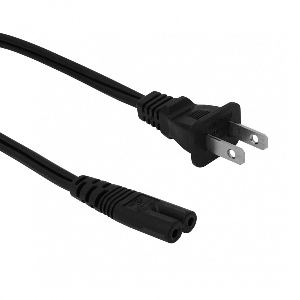 CAM8 Macho-Americano a Hembra-Tipo-8-C7 Cable de Alimentación 1,4 metros 140cm sin-Tierra