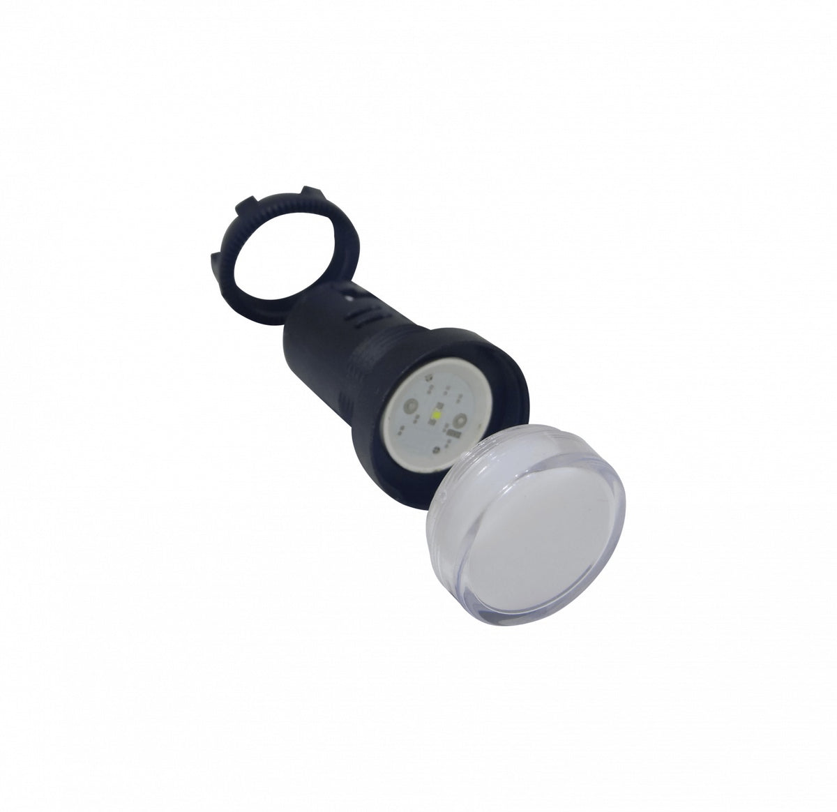 PILOTO-LED-W Blanco Luz Piloto LED 220VAC 20mm-diametro 28mm-cabeza 51mm-altura