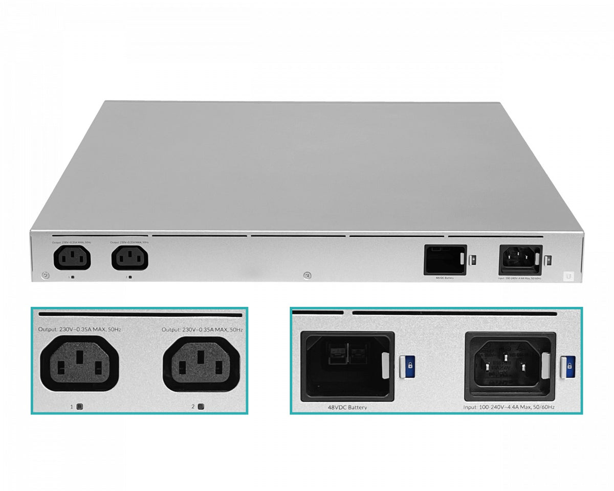 USW-CRITICALE UI 2-C14-230V 9-1000(4-PoE++ 4-PoE+ Switch UPS inc-368Wh opc-48V 1-C13