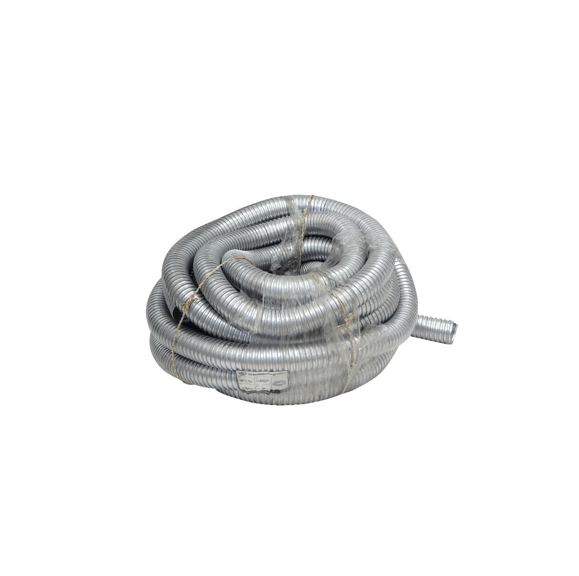 FLEXE63 Conducto metálico flexible de 63mm Bobina de 20 metros Diámetros exterior/interior 63/57mm