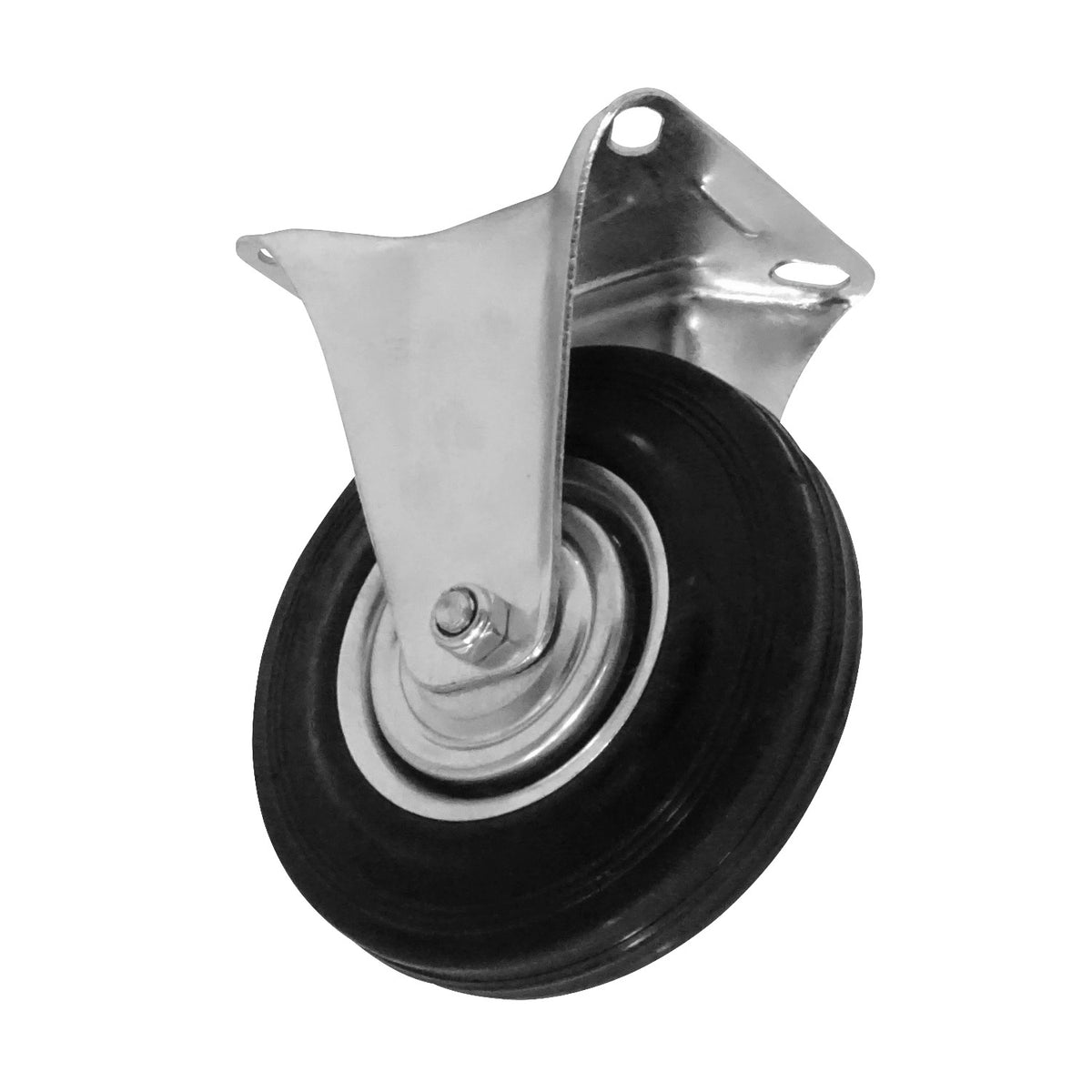 RUEDA-5 Rueda 5-pulgadas Fija Negra Soporta-125Kg 85x100x155mm