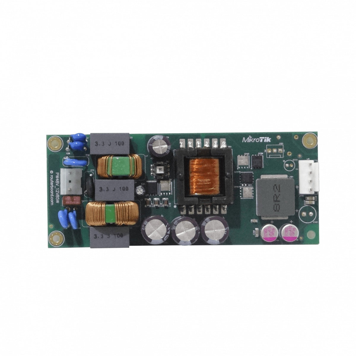 PW48V-12V85W MIKROTIK Telco in+-48VDC 5A out+12VDC 7A Fuente p/CCRxxR2 126x52x30mm