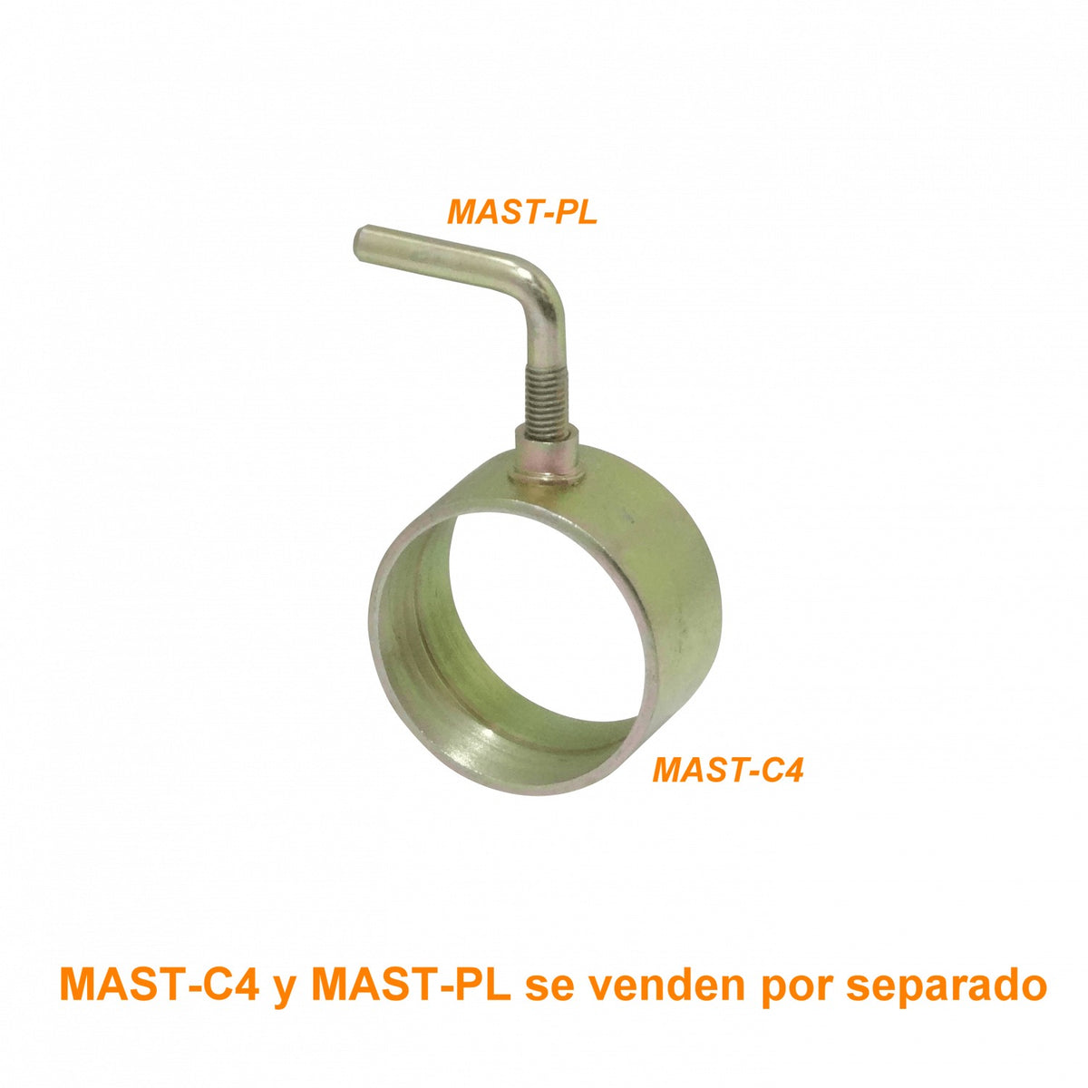 MAST-C4 Soporte base para mástil de 51mm de diámetro que requiere sistema de fijación para tubo telescópico MAST-PL