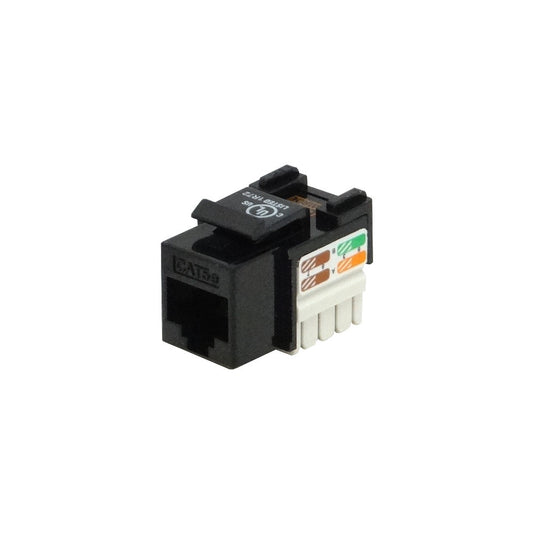 KP5NL LINKMADE Negro Cat5E U/UTP Jack Keystone Ponchable Conector Hembra RJ45