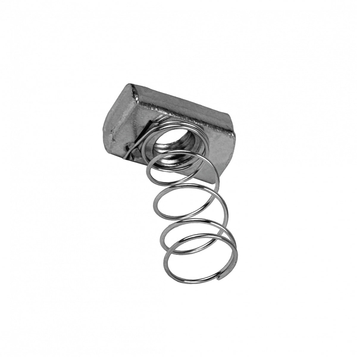 TUER-38 Tuerca con Muelle Rosca interna 3/8pulgada Fijación Riel 42x42mm