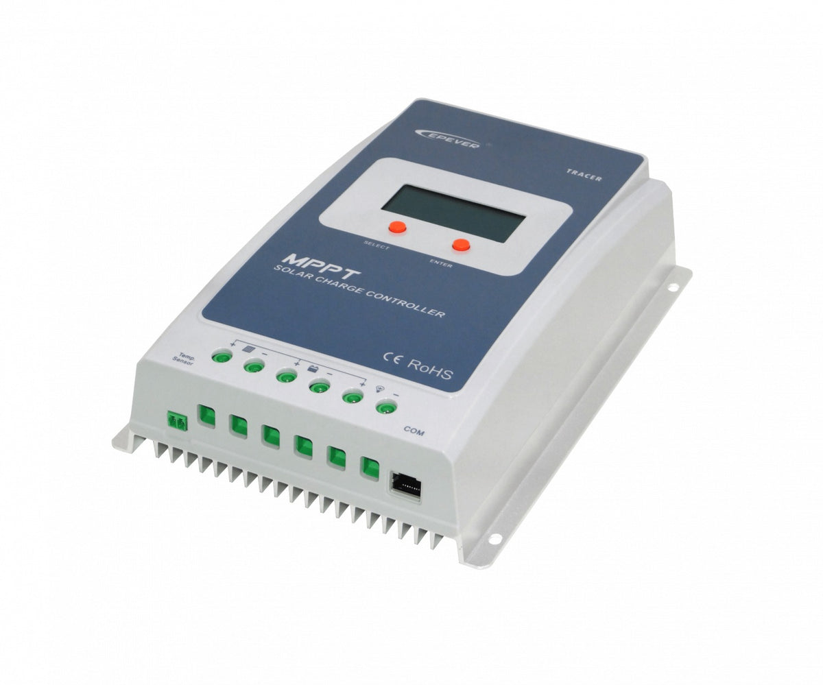 TRACER1210A EPEVER 10A FV-100V IP30 1-RJ45-COM Controlador de Carga Solar MPPT 12V/24V