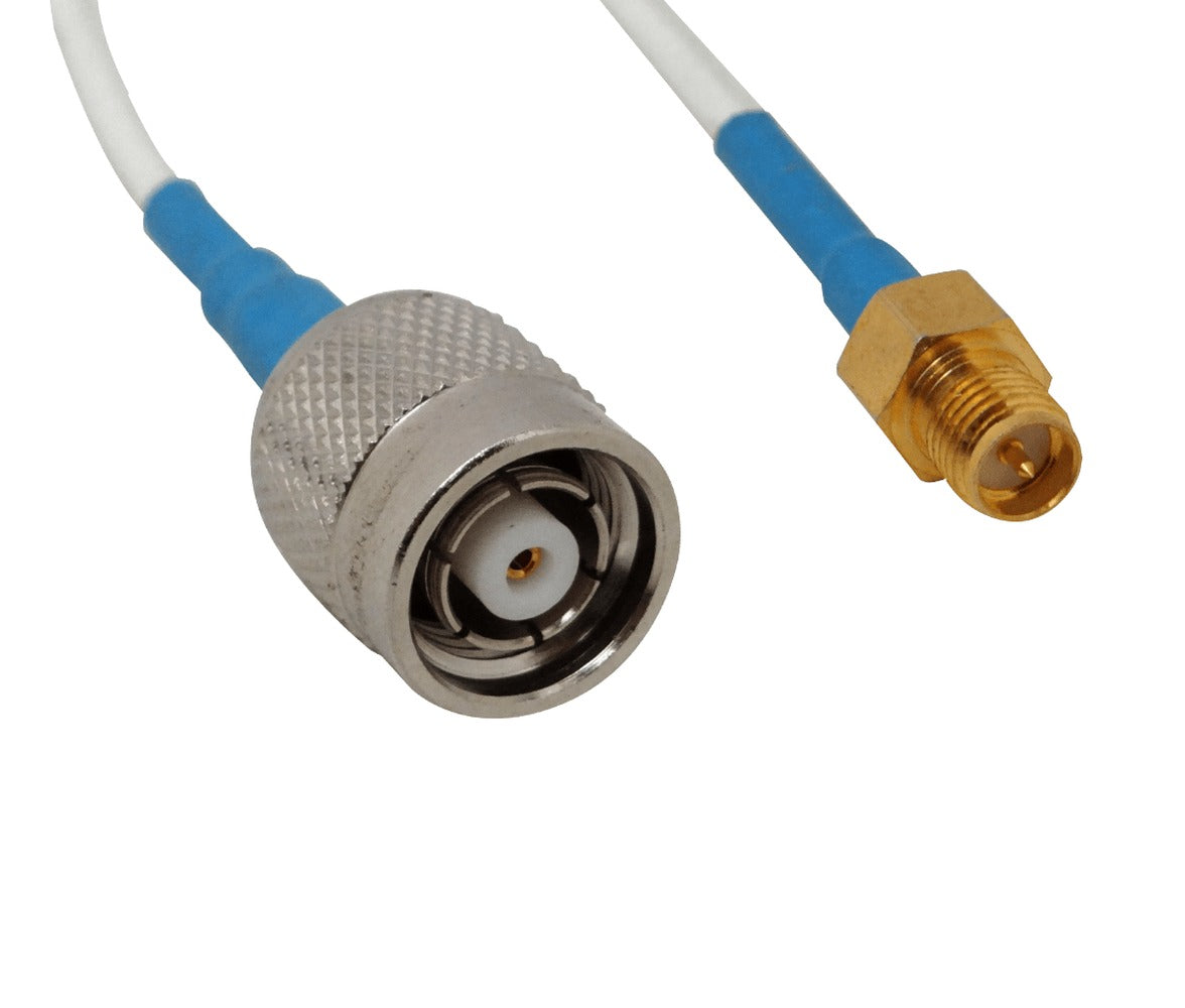 CA-RTPRSJ 10cm RPTNC-M RPSMA-H Cable RF Coaxial Blanco