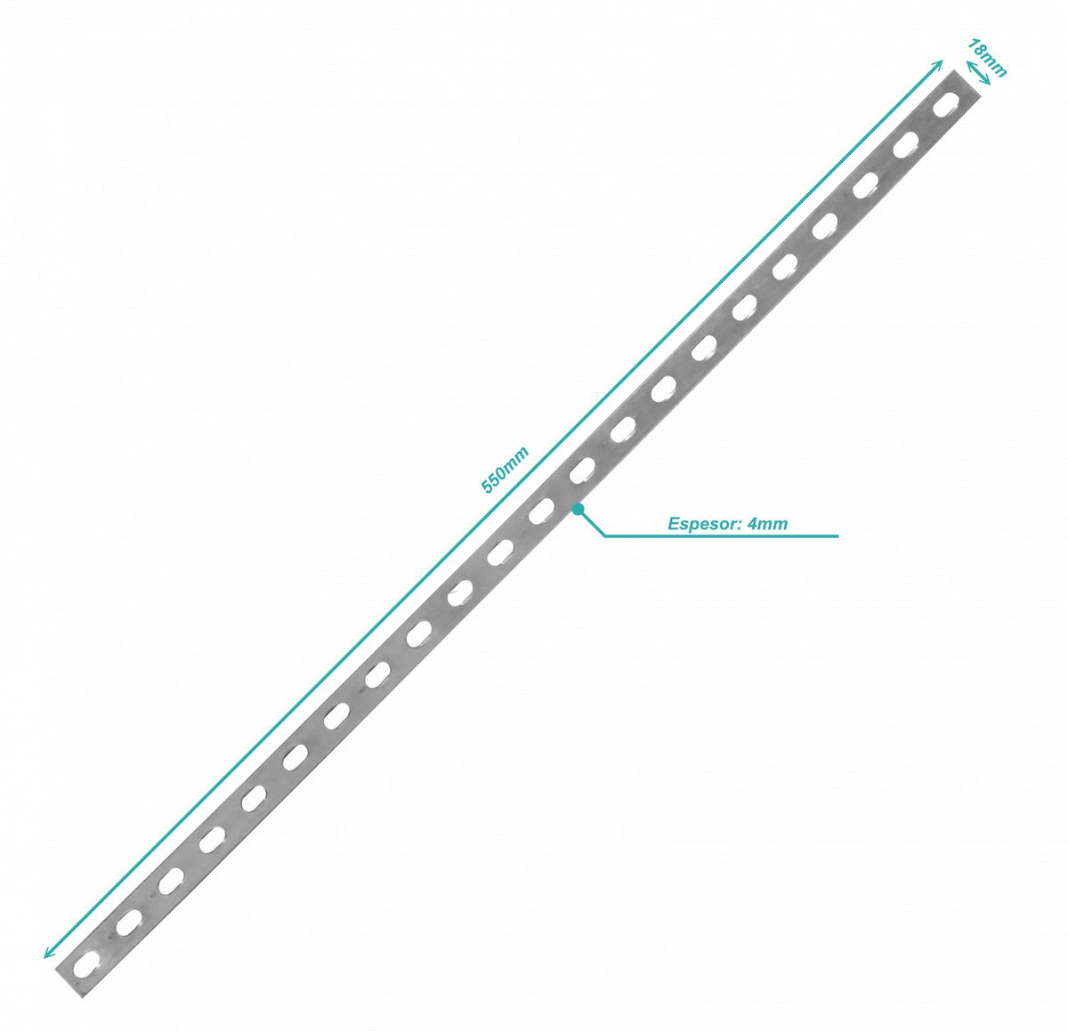 ESCAM-A LINKCHIP Barra de Unión Múltiple 550x18x4mm para Escalerilla Tipo Canasto de Malla de Alambre