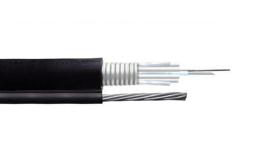 CFS86 SM 6-Fibra-G652D 1-Minitubo 1-mt Figura8 Negro Exterior Portante-7x1mm