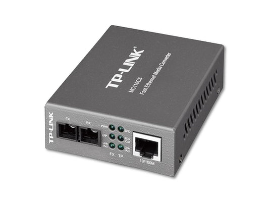 Convertidor de Medios TP-Link MC110CS Fast Ethernet SC Monomodo 20 km WDM