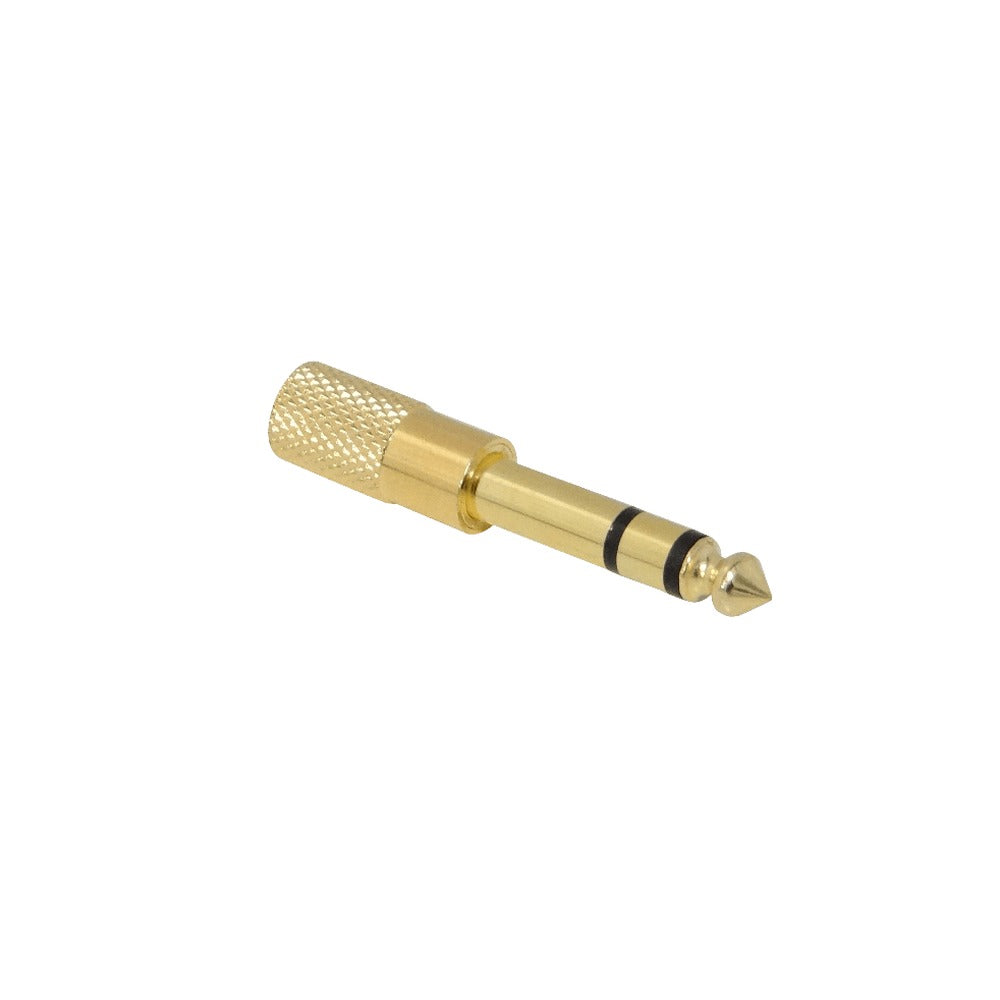 ASM35 Adaptador Acoplador Estéreo de Audio Plug 3,5mm Hembra a 6,35mm Macho (1/8" a 1/4")