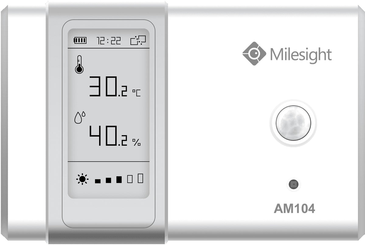 Sensor de monitoreo de ambiental interior LoRaWAN (Descontinuado) - Integrado con sensores de humedad, temperatura, movimiento y luz.