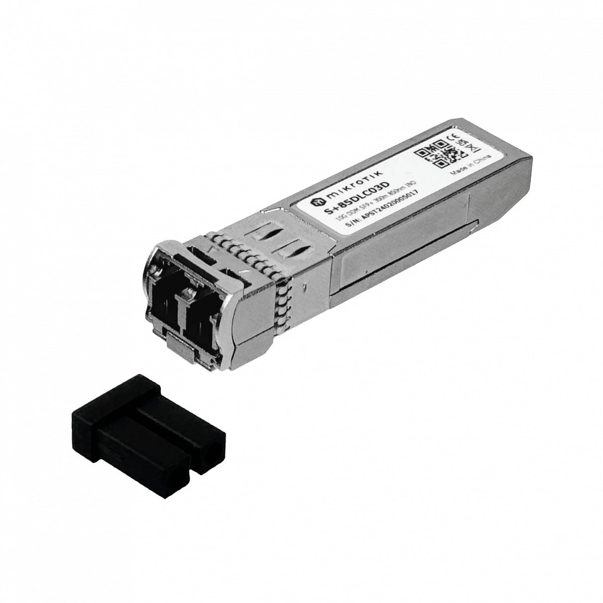 S+85DLC03D MIKROTIK 2-LC 1G/10G MM 300mt 850nm Transceptor SFP+ Fibra Multimodo 10gbps