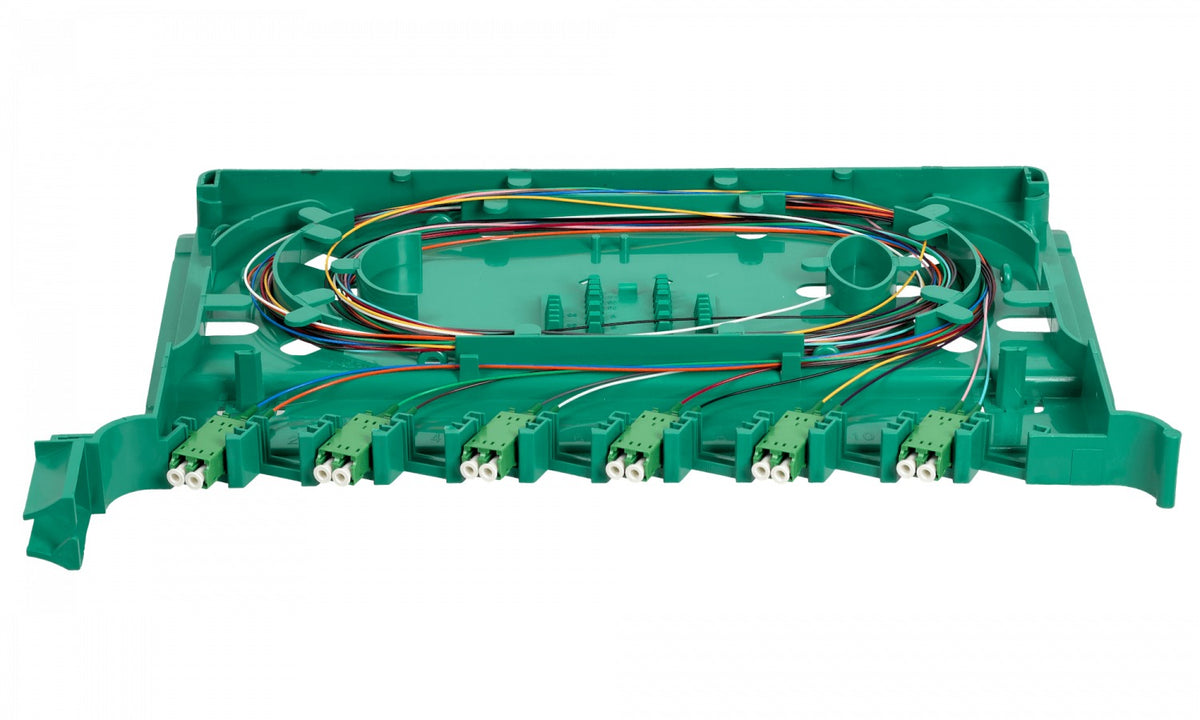 ODF-B Bandeja 12-LC/APC para Cabecera tipo ODF incluye pigtails-SM y coplas