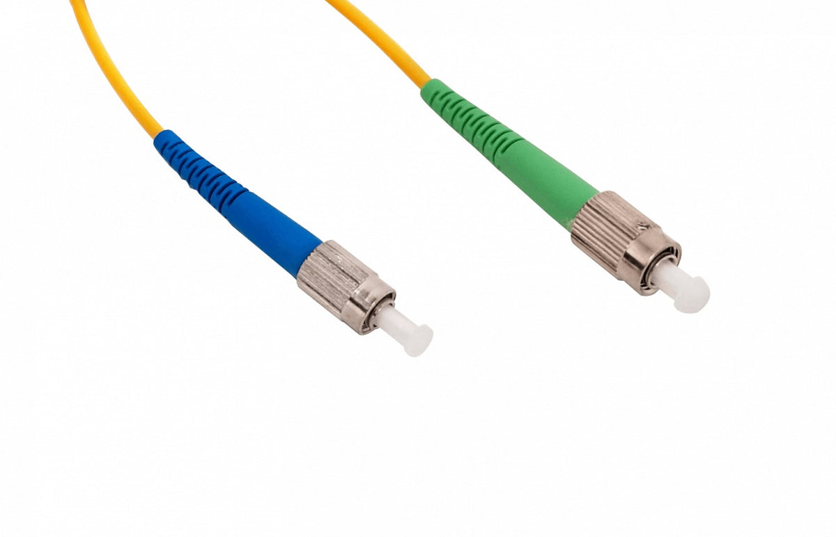 JFSFH12X 12mt FC/APC-FC/UPC Monomodo SM Simplex Cable de Fibra Óptica 9/125um 3mm