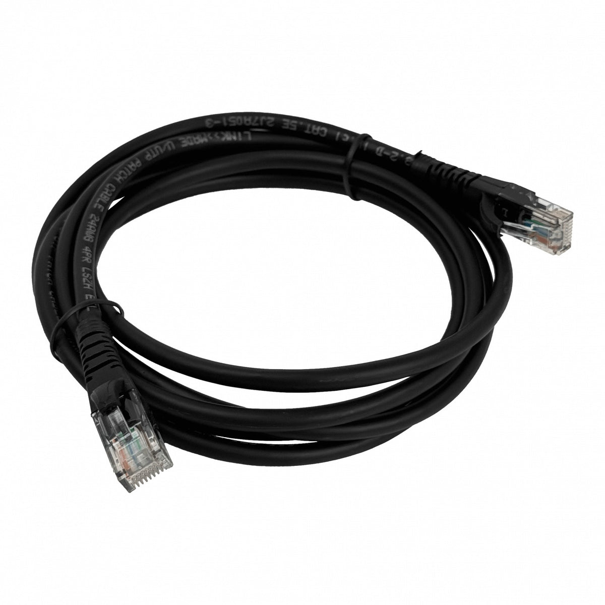 CPN-20L LINKMADE 2 Metros CAT5E NEGRO LSZH Cable de Parcheo Sobremoldeado Multihilo