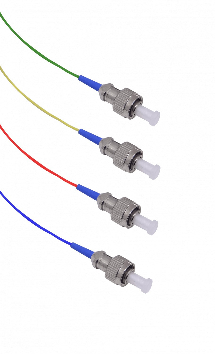 JFSF-4 FC/UPC Monomodo 1,5 metros 4 fibras Pigtail 150cm 0,9mm 1.5m Fibra Óptica 9/125µm