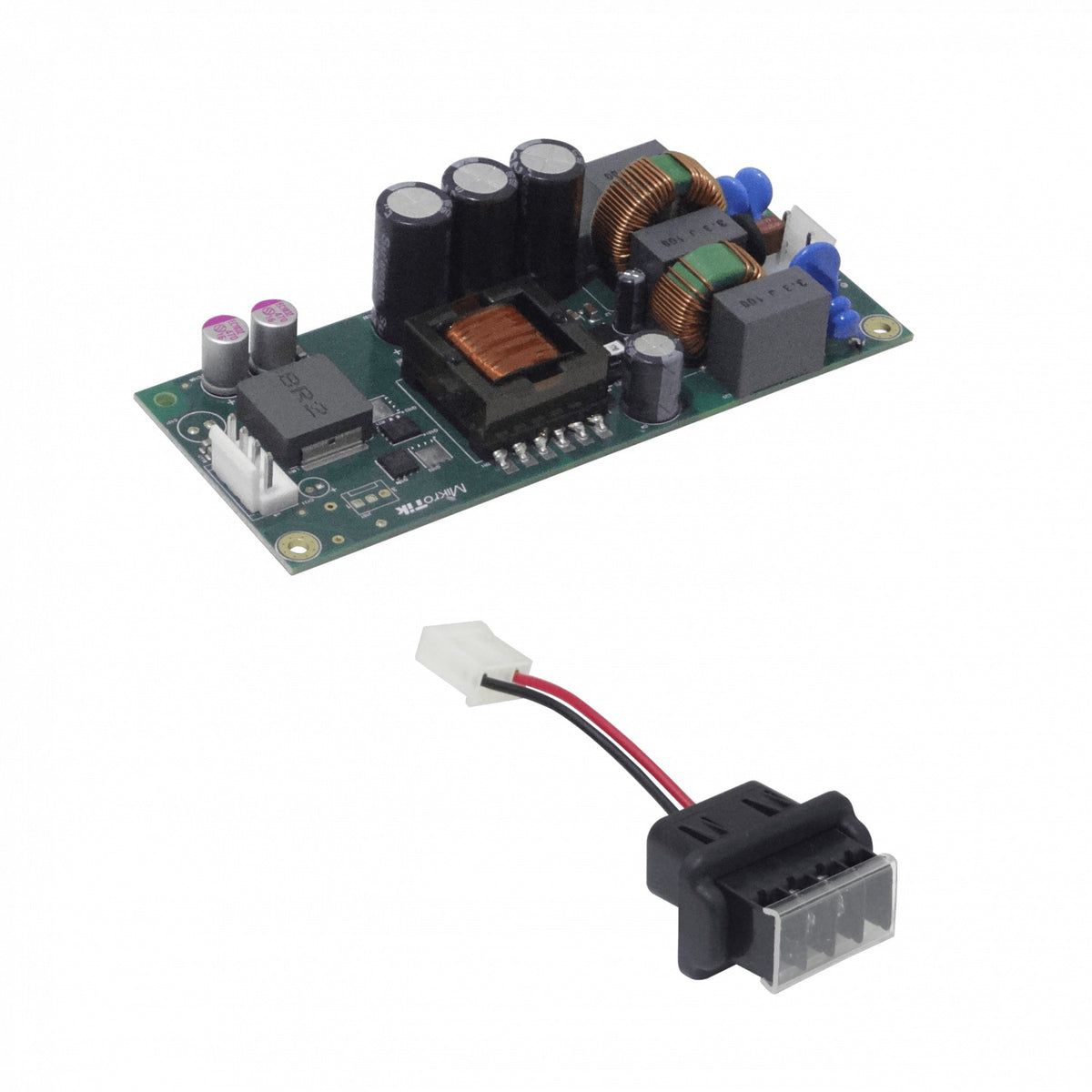 PW48V-12V85W MIKROTIK Telco in+-48VDC 5A out+12VDC 7A Fuente p/CCRxxR2 126x52x30mm