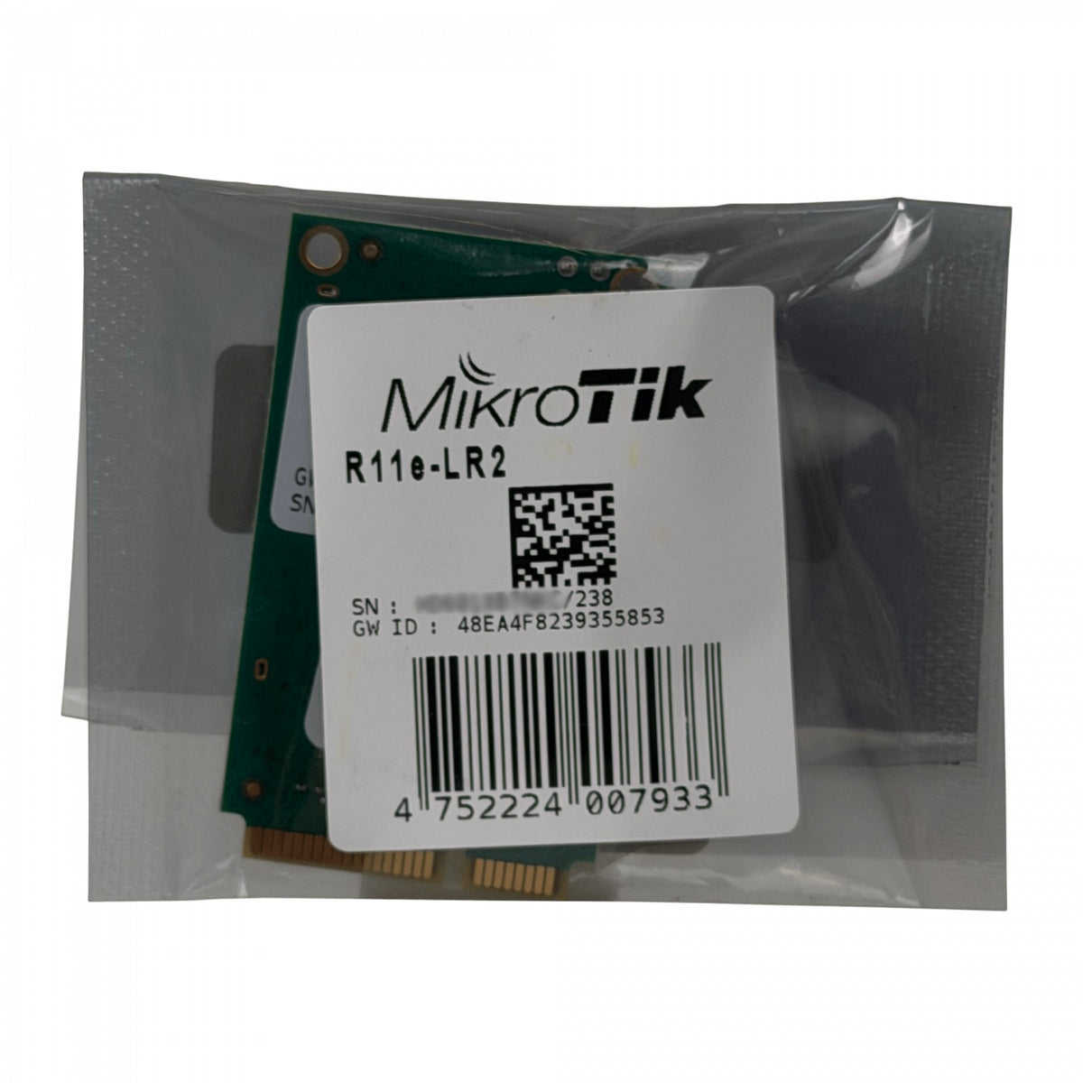 R11E-LR2 MIKROTIK Tarjeta miniPCIe LoRaWAN de 2.4GHz con LBT, 1 Conector u.FL y 10dBm de Potencia, Banda 2403-25-50-2479MHz