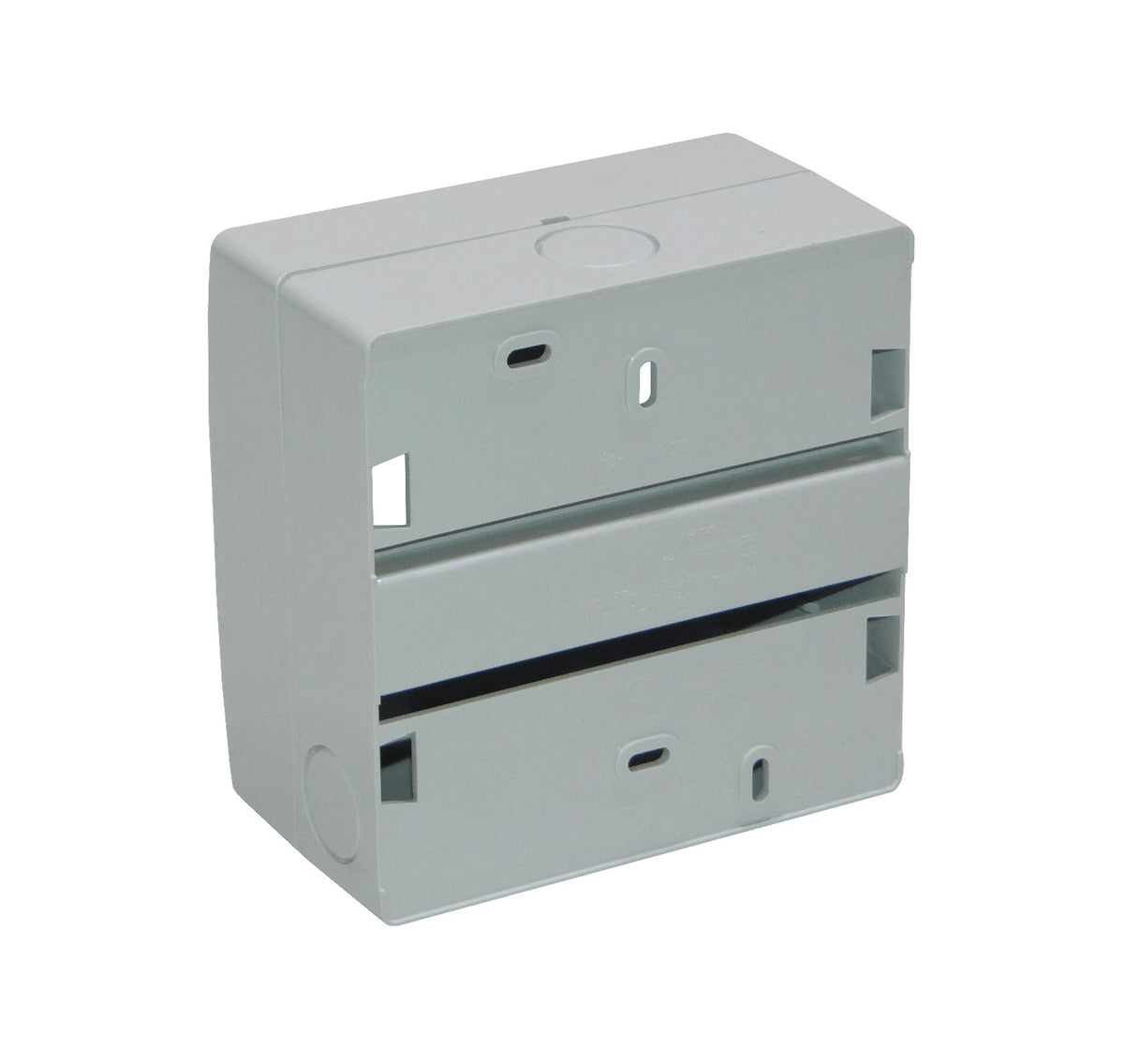 CAJA-DIN5 KALOP Caja Plástica para Riel DIN con Tapa 90/110mm Ancho 46mm Alto KL02476T