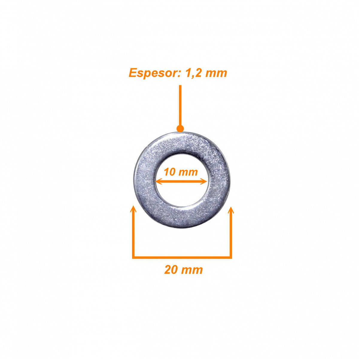 GOL-M10 M10 Golillas 10-unids 20x10x1,2mm compatible con Sinfin M10-230