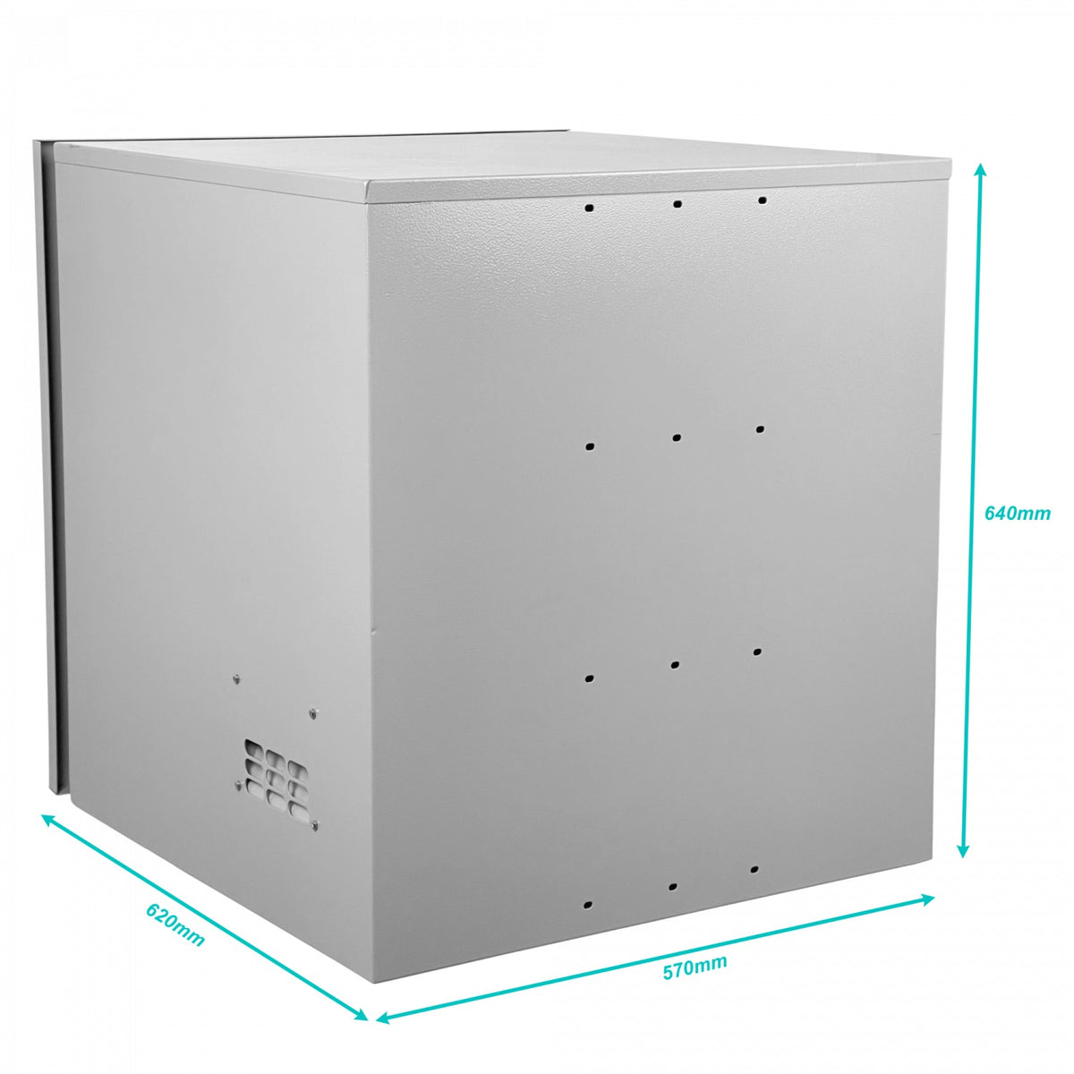 RK6-6BE ALGCOM Armario Estanco 6U 640x590mm IP54 para Exterior en Poste Galvanizado compatible con Acumuladores