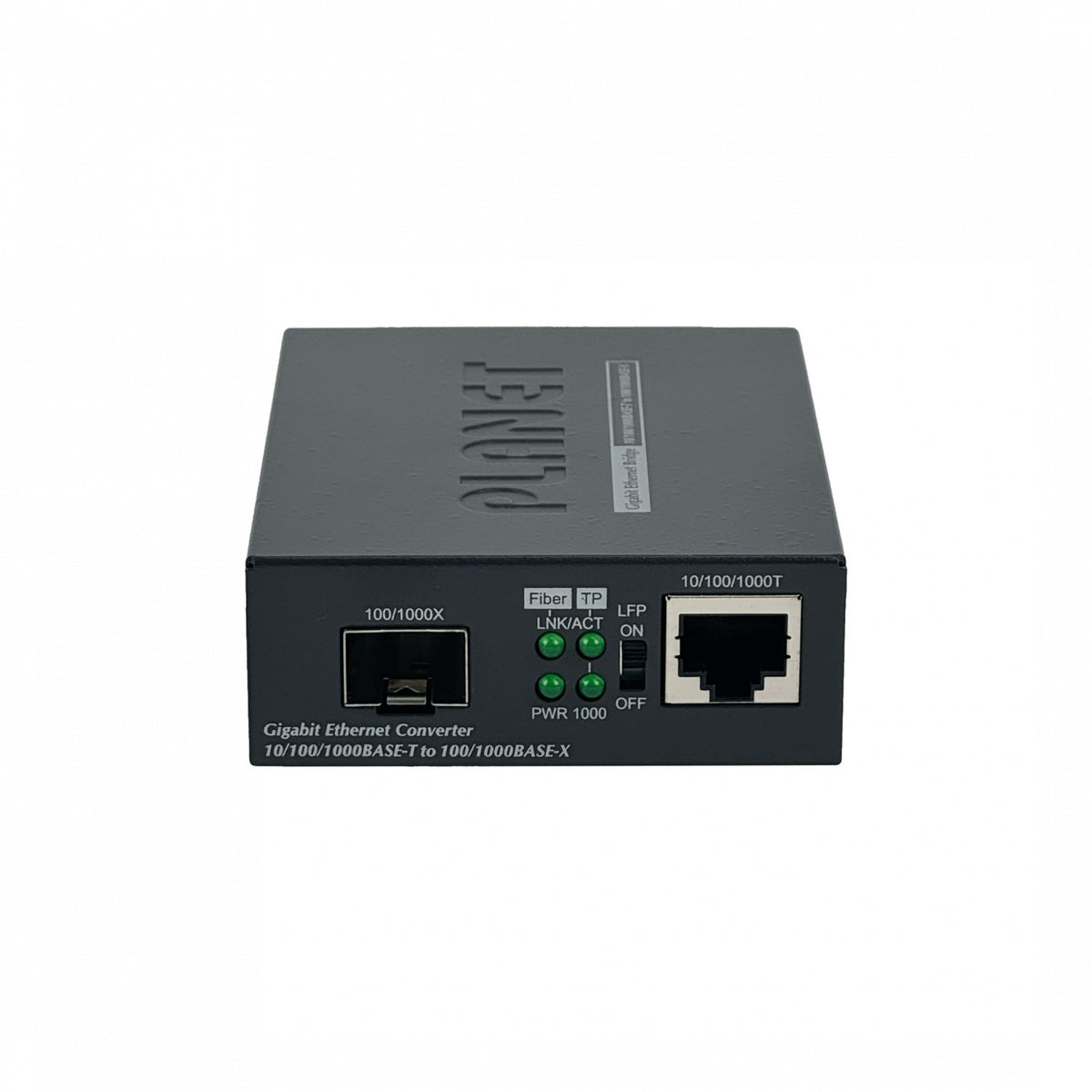 GT-805A Planet 1-1000 1-SFP Convertidor de Medios Gigabit Semi-Gestionable inc-5VDC/2,5A