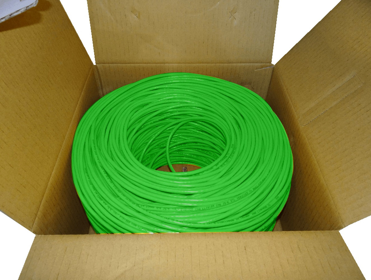 CBLL-UV LINKMADE LSZH Verde CAT6 UTP 300 Metros Conductor Único Cobre Bobina en Caja Fabricado en Taiwán