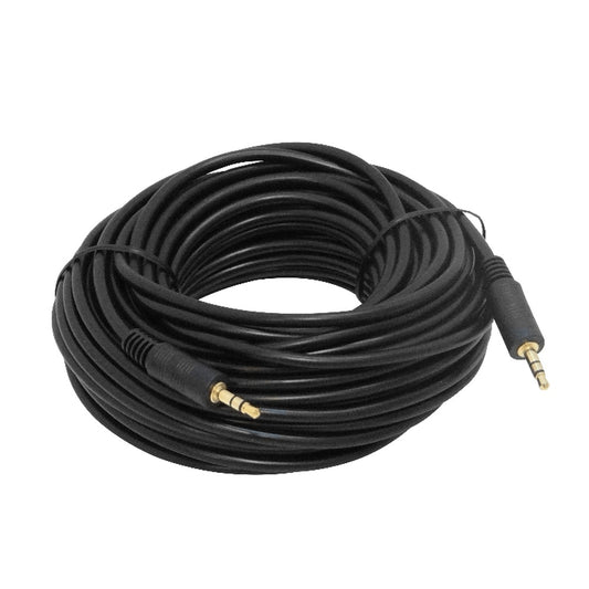 AUDIO-15M 3,5mm-Estéreo Macho-Macho 15mt Cable Audio Plug-Plug Auxiliar-1/8