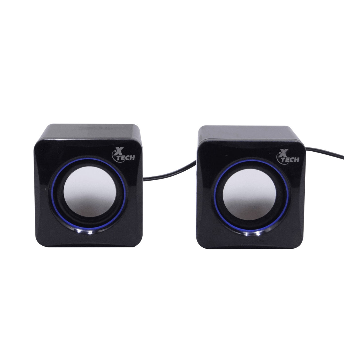 XTS-110 XTECH Mini Parlantes2.0 5W req-USB-Power 3,5mm-M cable-90cm 7x7x7cm
