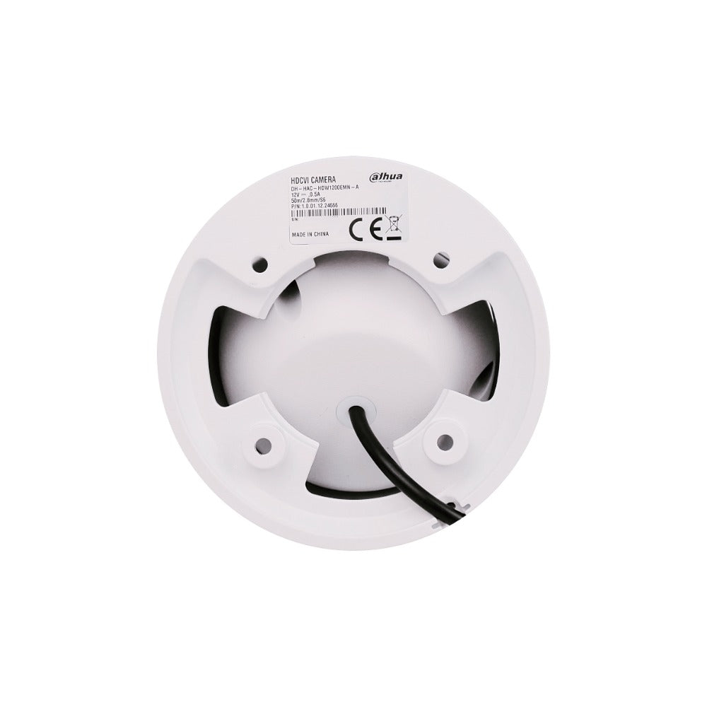 CAMA-DOMER DAHUA 2,8mm IR50mt Camara Domo Analoga HDCVI 2MP 1080p HAC-HDW1200EM-A