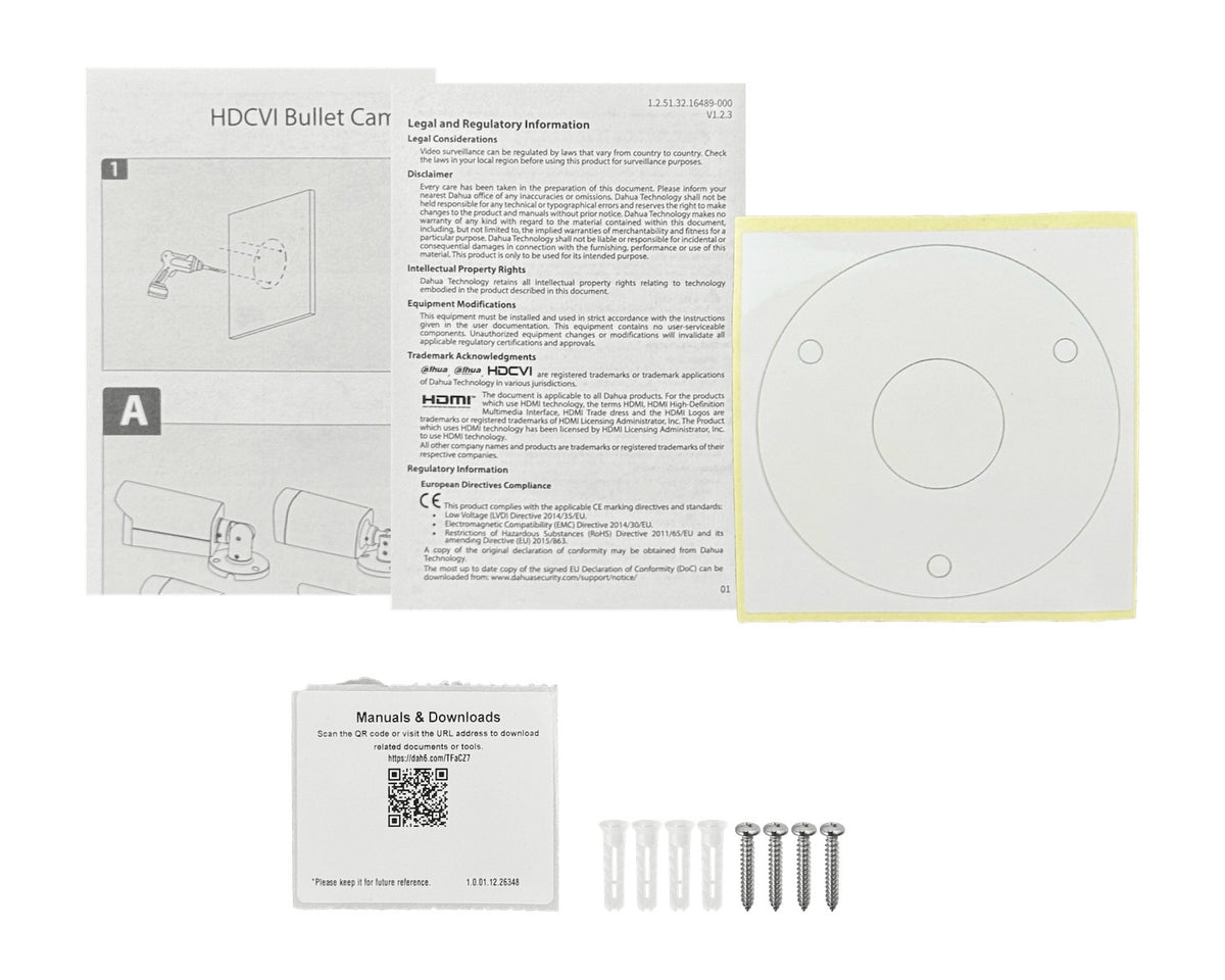 HFW1509. DAHUA Bala 5MP 2,8mm Full Color IR30mt HDCVI IP67 Camara Analoga