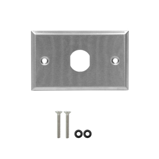 FPM1 TRIMERX 1-Placa Frontal Industrial Metálica requiere/KP6IT 70x114mm